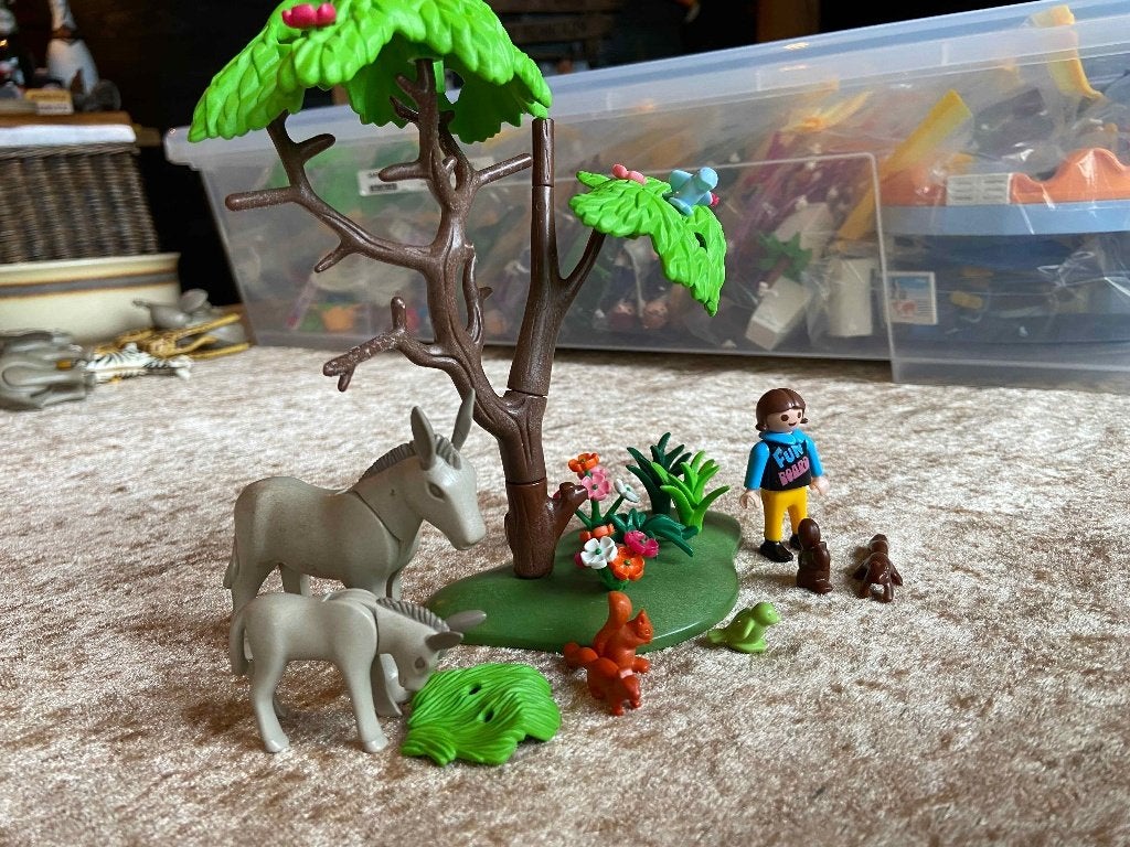Playmobil Meisje met Ezels 4187, Gebruikt, Complete set, Ophalen of Verzenden, Figuren