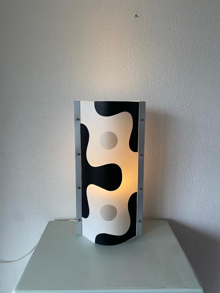 Vintage Slamp Tafellamp - Design M. Christina Hamel, Ophalen of Verzenden, Gebruikt, Kunststof, 50 tot 75 cm