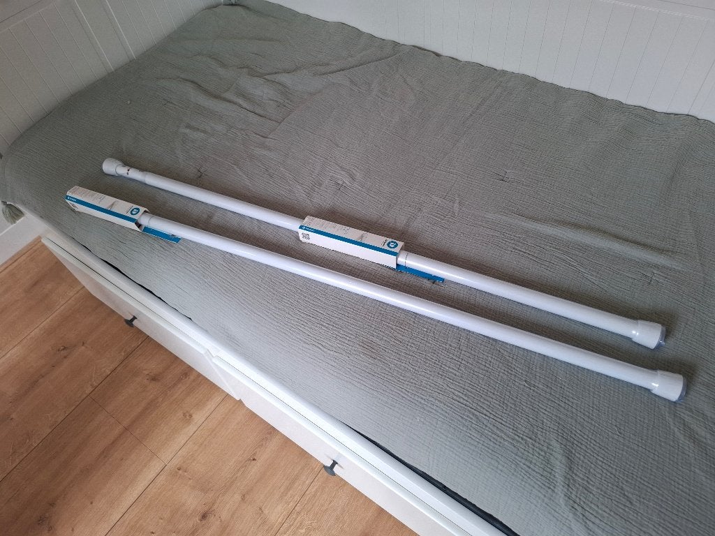 iDesign Klemstang / Tension Rod – Wit (109–191 cm), Ophalen, Overige merken, Wit, Metaal