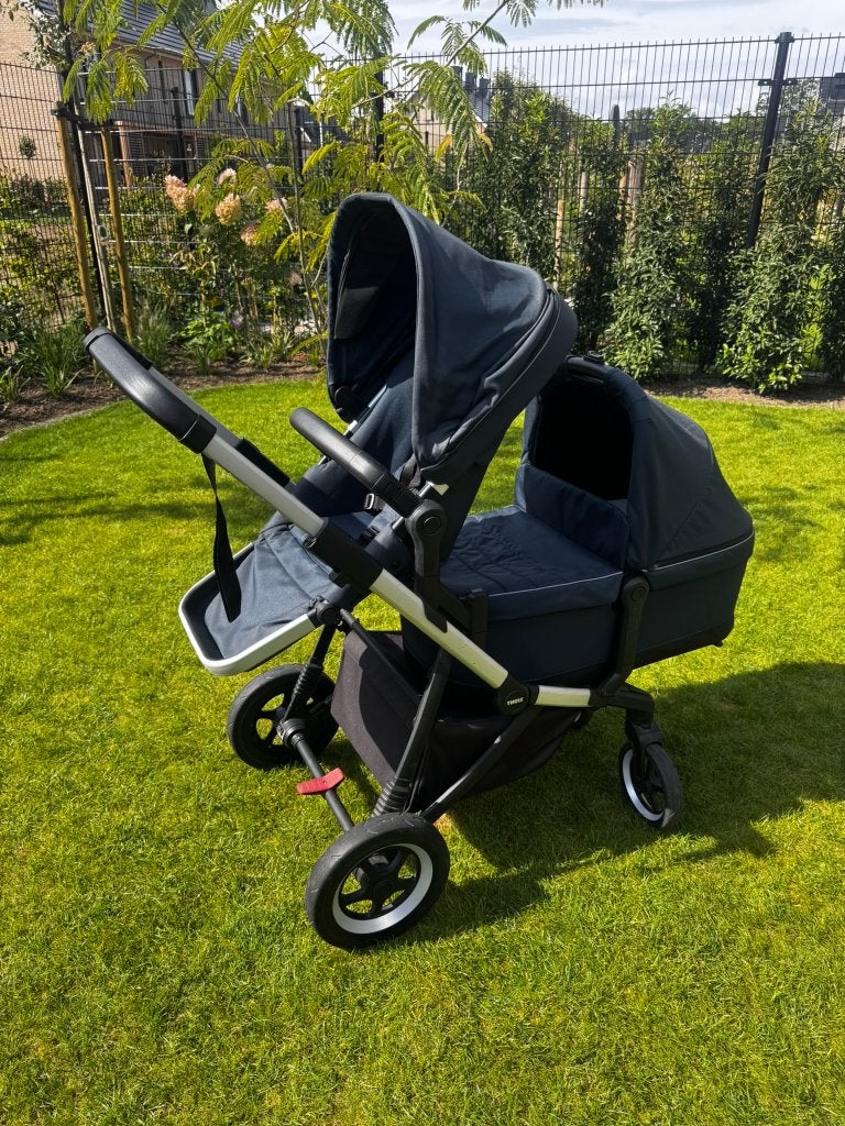 Thule Sleek Navy Blue, Duowagen, Zo goed als nieuw, Combiwagen, Ophalen