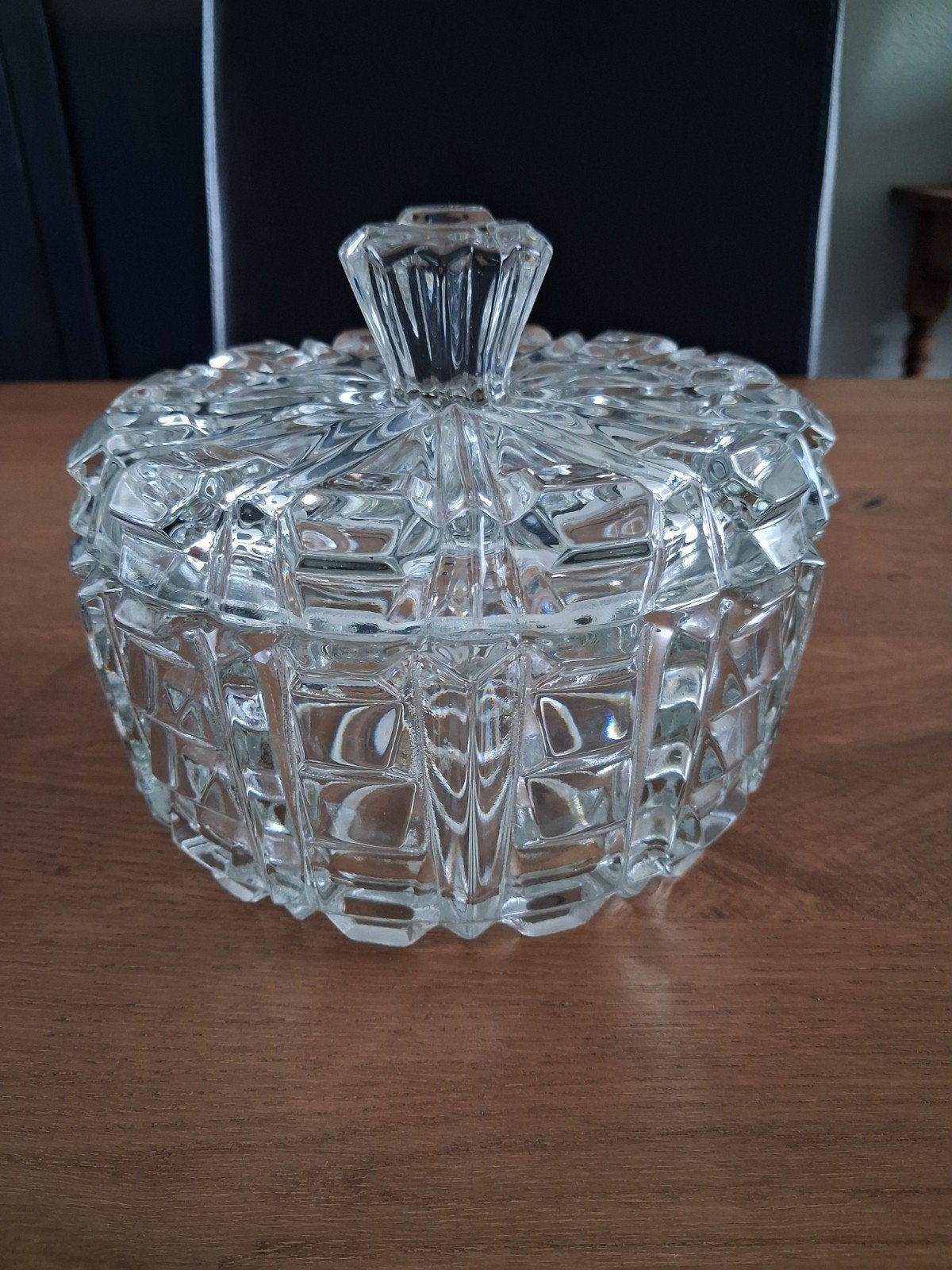 Art-Deco kristallen bonbonniere op 12 voetjes, Ophalen of Verzenden