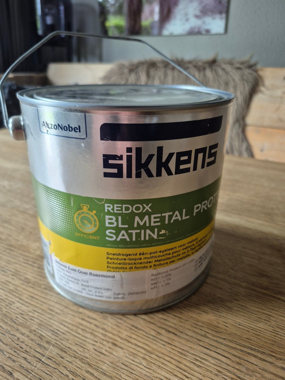 Sikkens Redox BL METAL PROTECT SATIN RAL 7016, Nieuw, Ophalen of Verzenden, Lak, Grijs