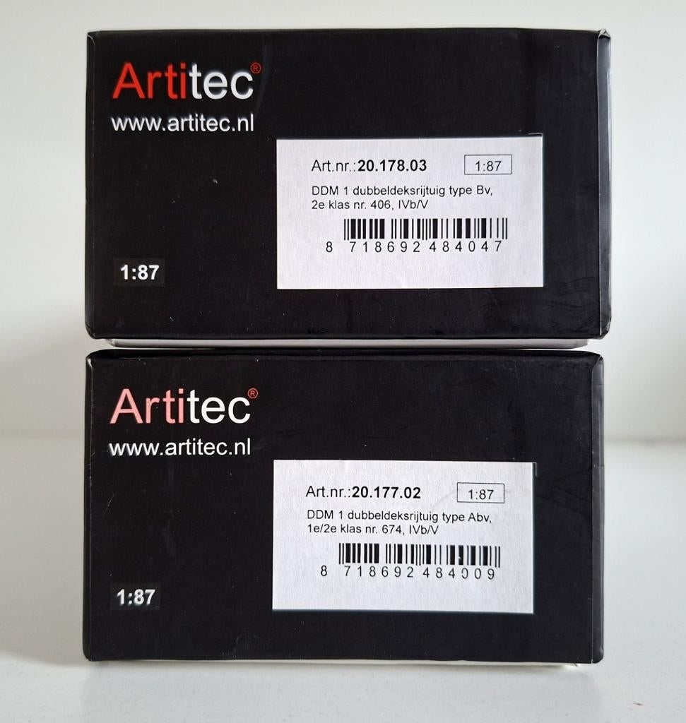 Artitec 2x lege verpakking NS Dubbeldekker., Hobby en Vrije tijd, Modeltreinen | H0, Overige merken, Gebruikt, Gelijkstroom, Wagon