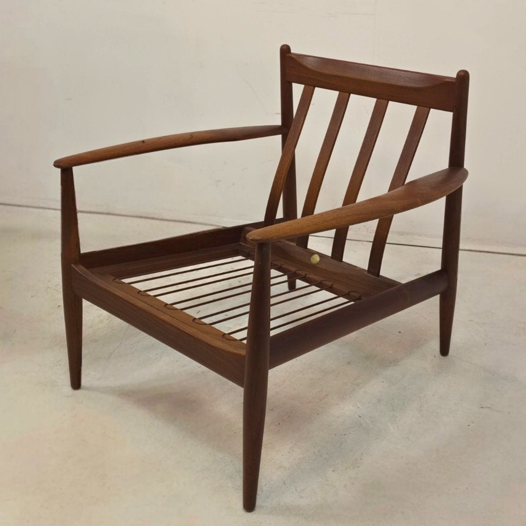 2x fauteuil; Grete Jalk FD118 by France & Son Deens 1960's, Huis en Inrichting, Ophalen, Gebruikt, 75 tot 100 cm, Stof