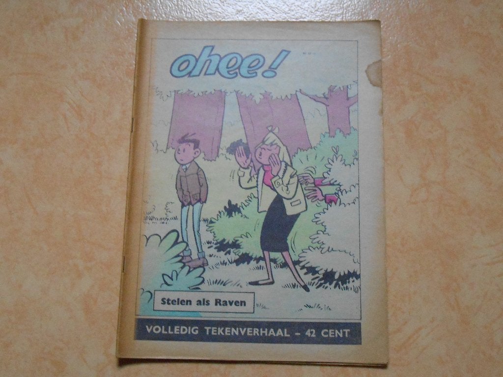 ohee 22b Stelen als raven 1963 1 ste druk. Nederlandse versi, Boeken, Stripboeken, Gelezen, Bob Mau, Eén stripboek, Ophalen of Verzenden