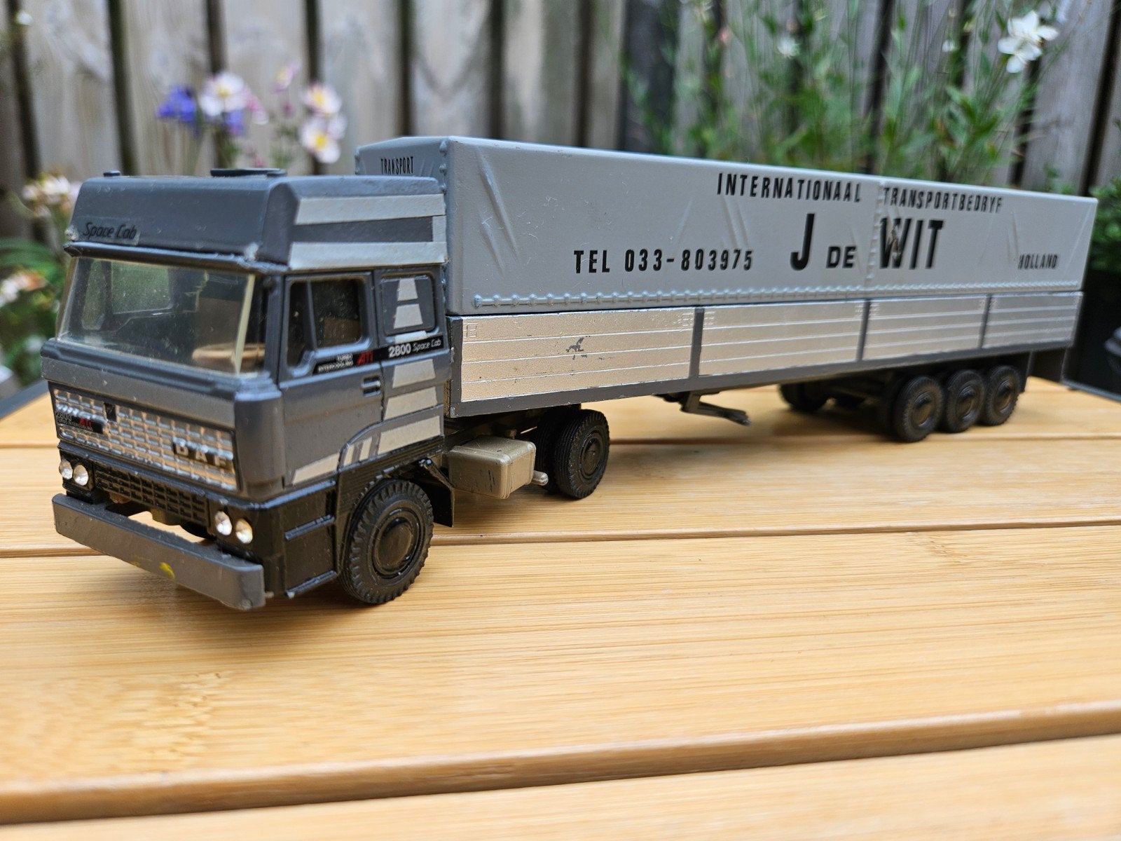 Lioncar Daf 3600 Spacecab J. de Wit Transport vrachtauto, Ophalen of Verzenden, Gebruikt, Bus of Vrachtwagen, Lion Toys