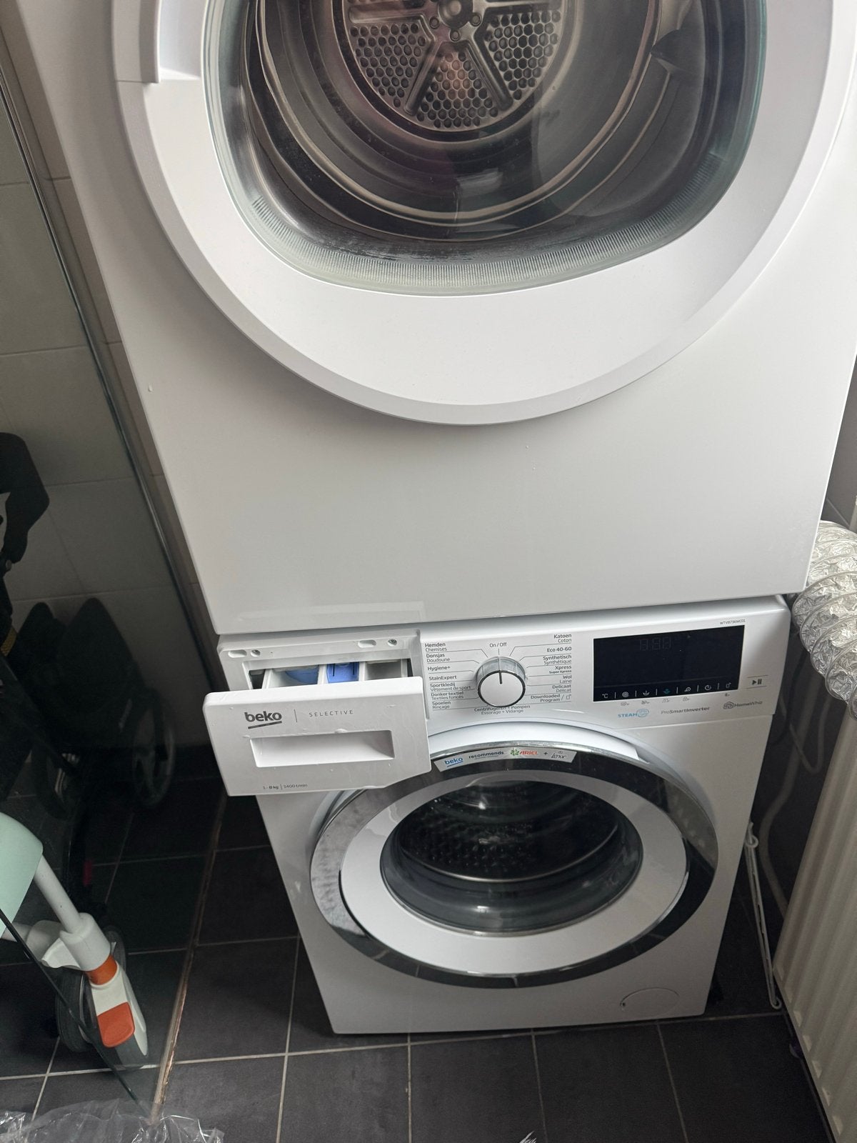 Beko Wasmachine 8kg - Efficiënt en Betrouwbaar, Witgoed en Apparatuur, Ophalen, 1200 tot 1600 toeren, Gebruikt, 8 tot 10 kg