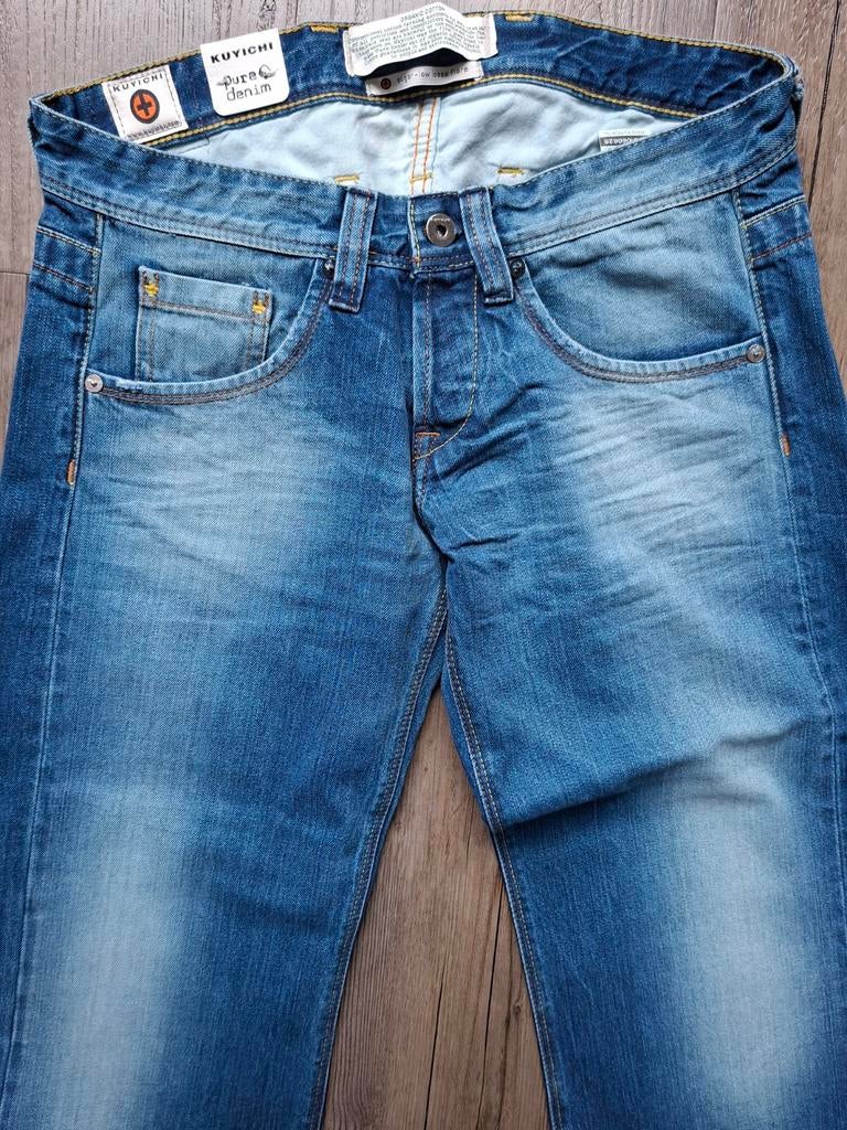 KUYICHI Sugar low loose flared jeans W28 L34, Blauw, KUYICHI, Nieuw, Ophalen of Verzenden