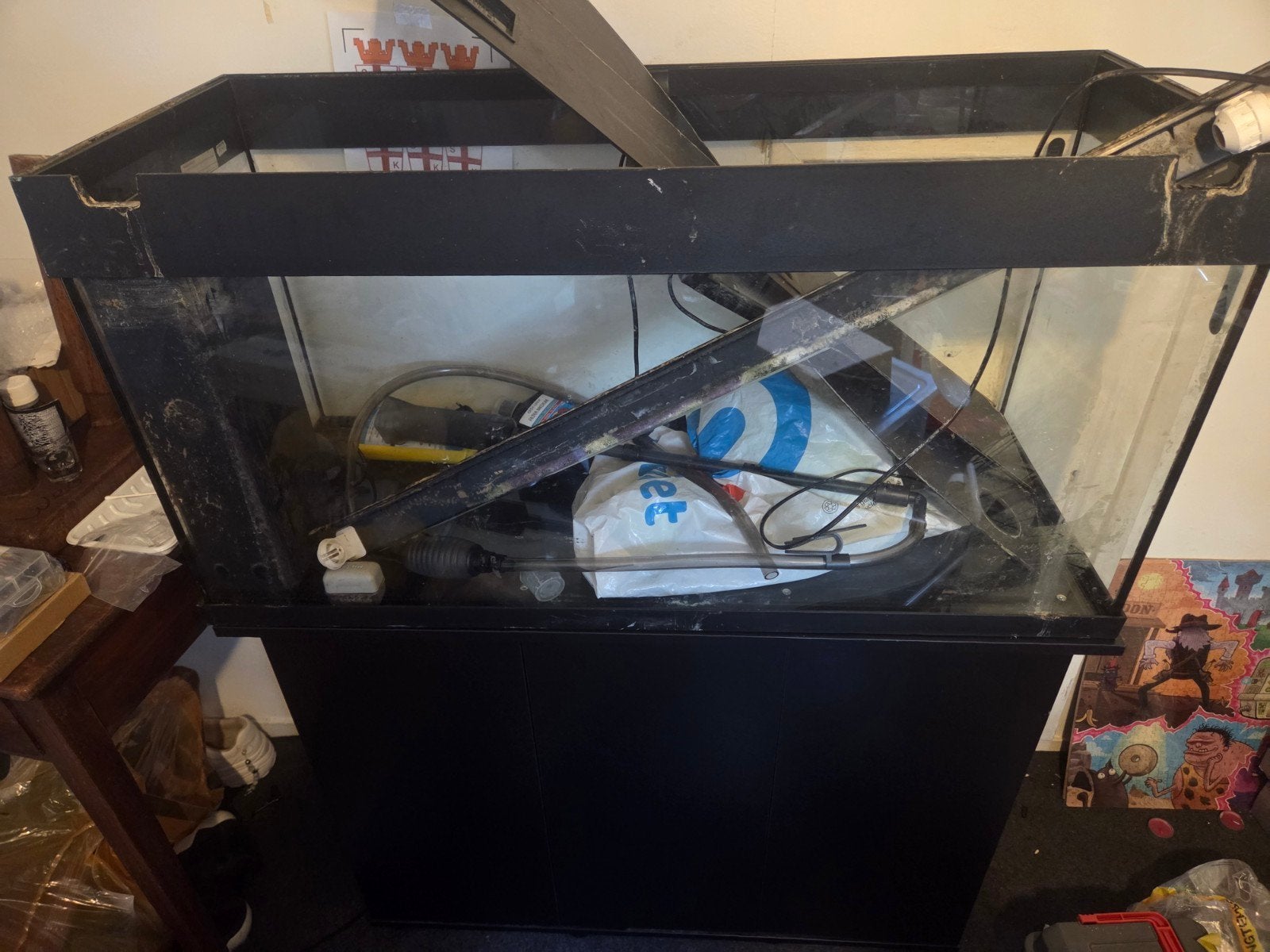 juwel 250 liter aquarium incl kast, Ophalen