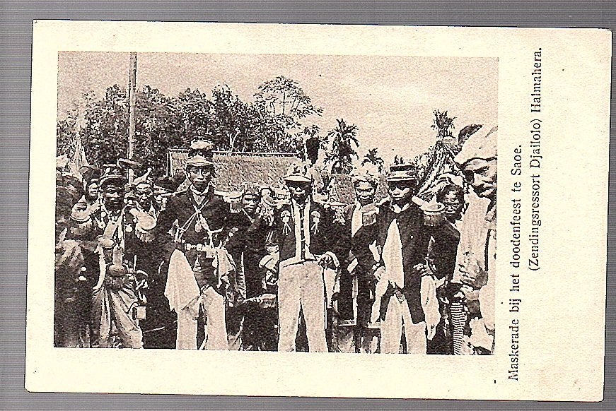 Ned Indië  1910 Death festivity Jailolo Halmahera Molukken, Ophalen of Verzenden, Voor 1920, Buiten Europa
