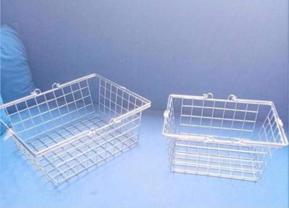 2x Metalen Winkelmandje Klein Model - Handig en Compact, Ophalen of Verzenden