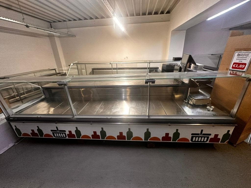 2 koeltoonbanken met koelmotor slagerij versafdeling, Ophalen of Verzenden, Gebruikt, Koelen en Vriezen