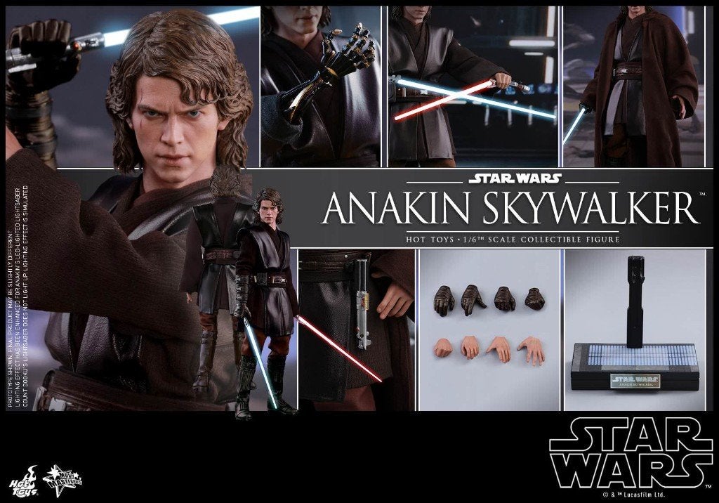 Hot Toys Star Wars Anakin Skywalker Ep III Revenge of Sith, Verzamelen, Star Wars, Ophalen of Verzenden, Zo goed als nieuw, Replica