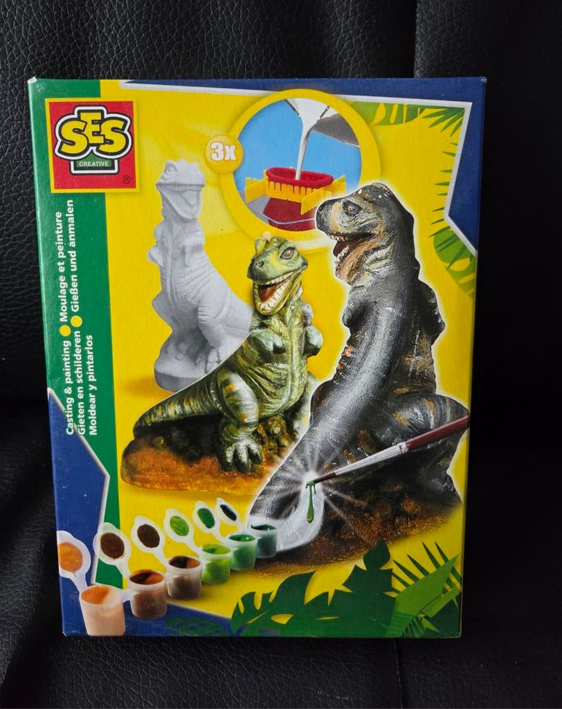 Ses Creative Gips figuur gieten&schilderen - Dino - Nieuw, Ophalen of Verzenden, Nieuw, Knutselen
