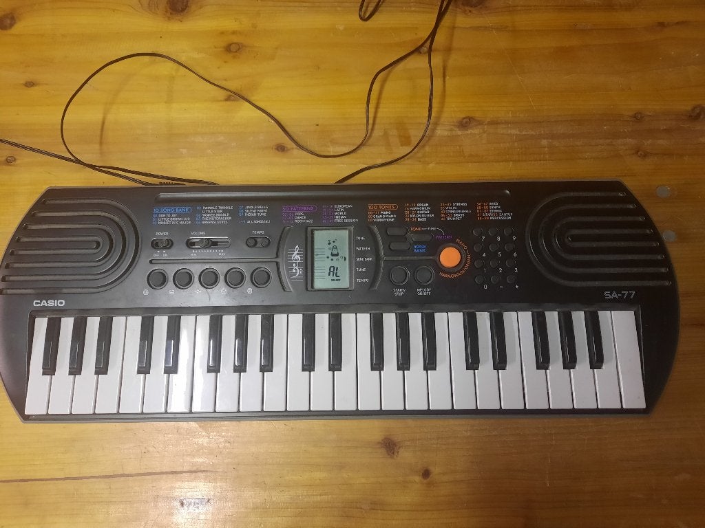 Compact Casio SA‑77 keyboard met 37 toetsen, Muziek en Instrumenten, Ophalen, Casio, Gebruikt, -