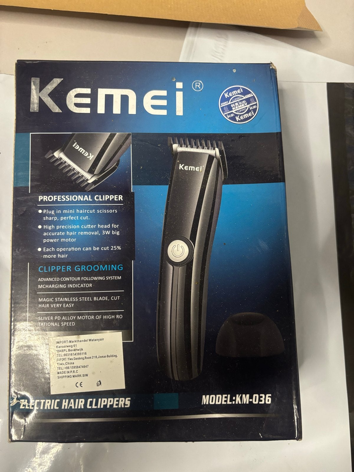 Kemei Elektrische Tondeuse - Trimmer NIEUW, Diversen, Delta, Nieuw, Ophalen of Verzenden, Dwlta
