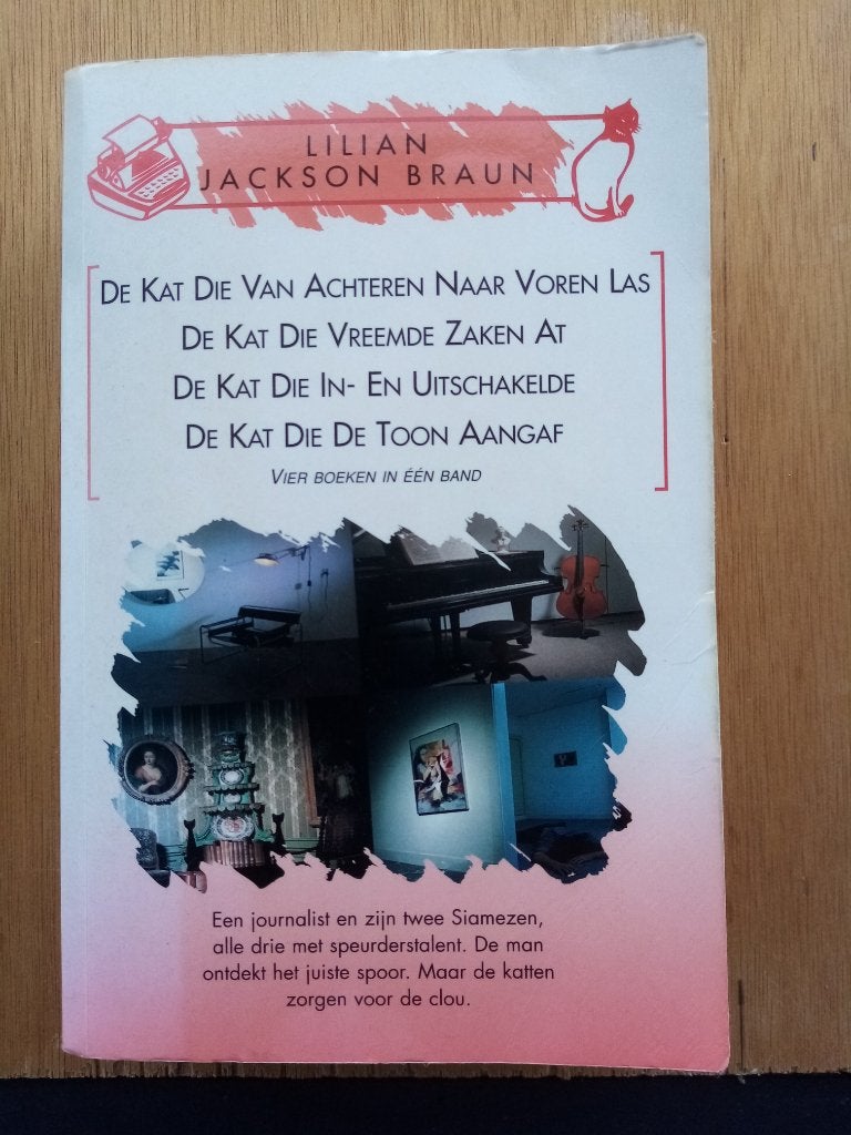 boek met 4 verhalen over de kat van lilian jackson braun, Boeken, Detectives, Ophalen of Verzenden, Gelezen