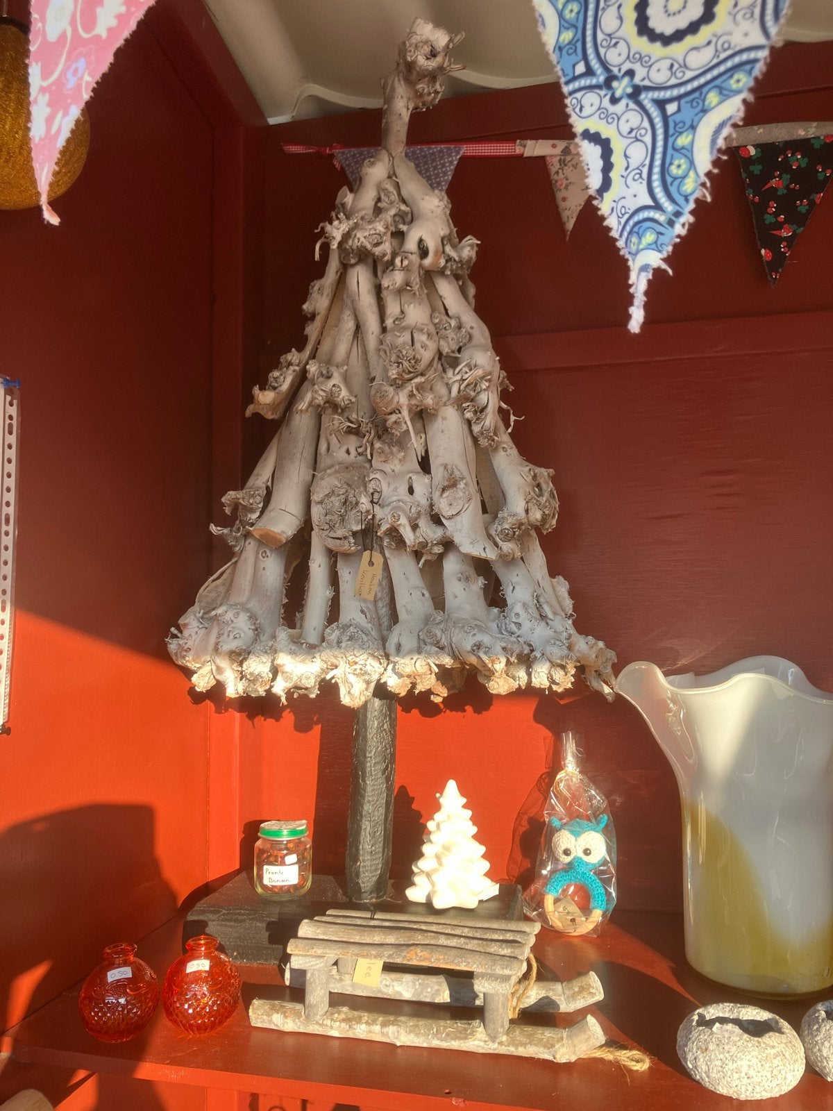 Kerstboom van wortelhout, Ophalen of Verzenden, Zo goed als nieuw
