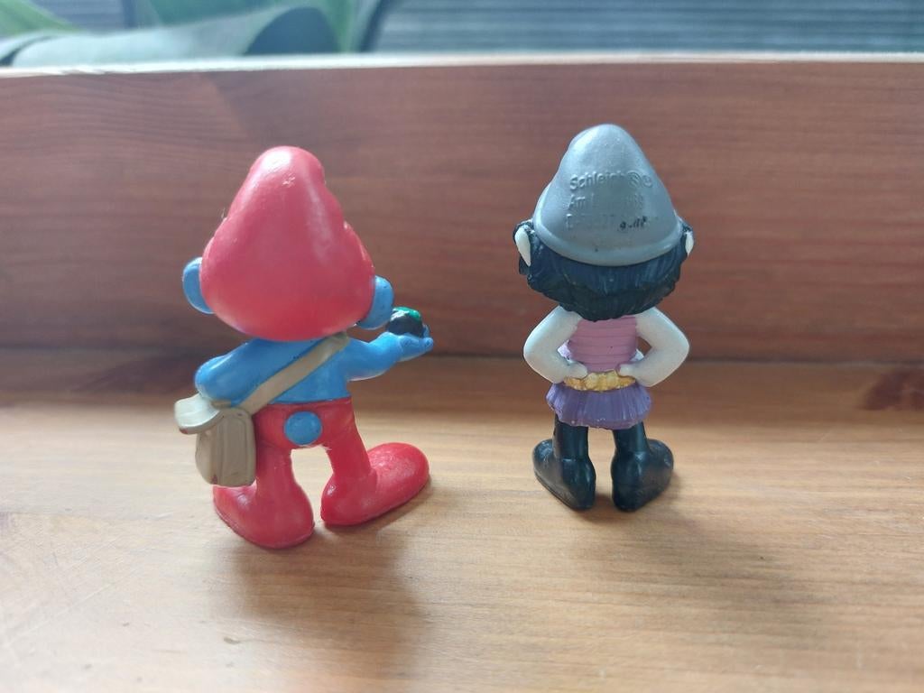 Grote smurf en smurfette De Smurfen, Verzamelen, Smurfen, Ophalen of Verzenden, Zo goed als nieuw