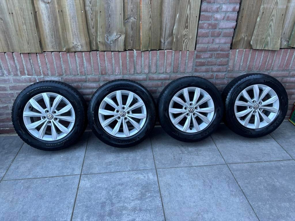 Org. 15 inch velgen Vw polo 2G 5x100, Ophalen, Gebruikt, 15 inch, Banden en Velgen