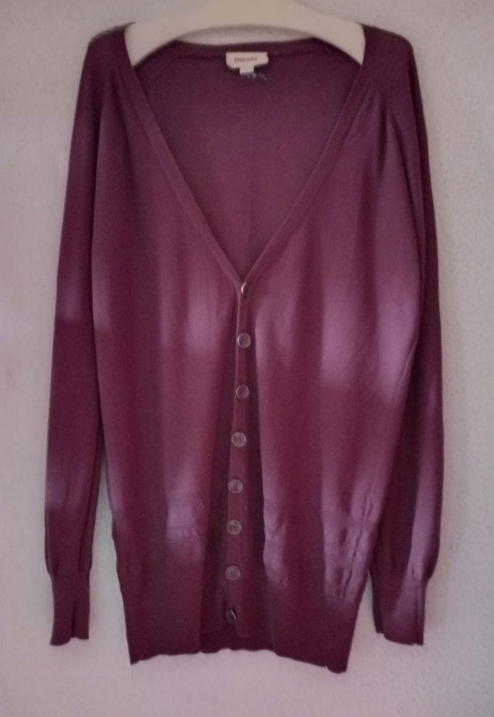 Diesel knit gebreid vest cardigan bordeaux L, Maat 42/44 (L), Ophalen of Verzenden, Zo goed als nieuw, Diesel