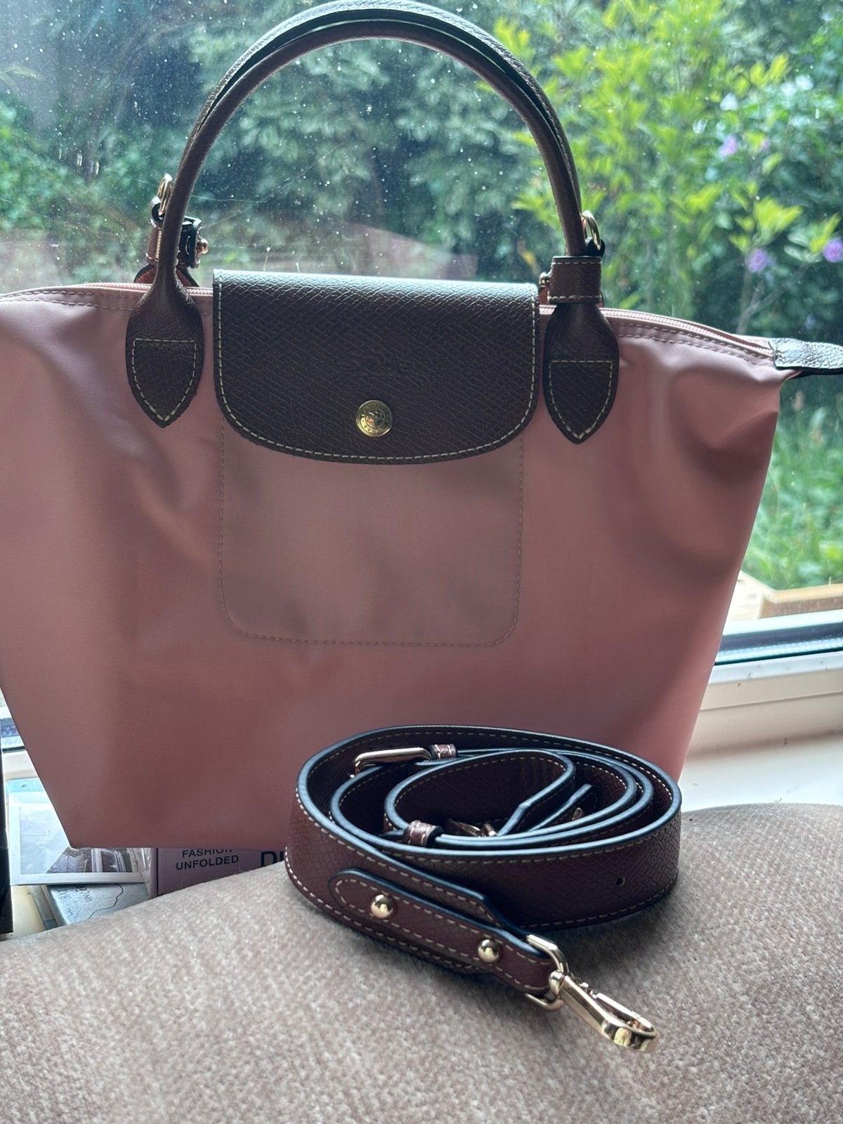 Original Longchamp Type “S” Pink Tea Color, Ophalen of Verzenden, Zo goed als nieuw, Roze, Handtas
