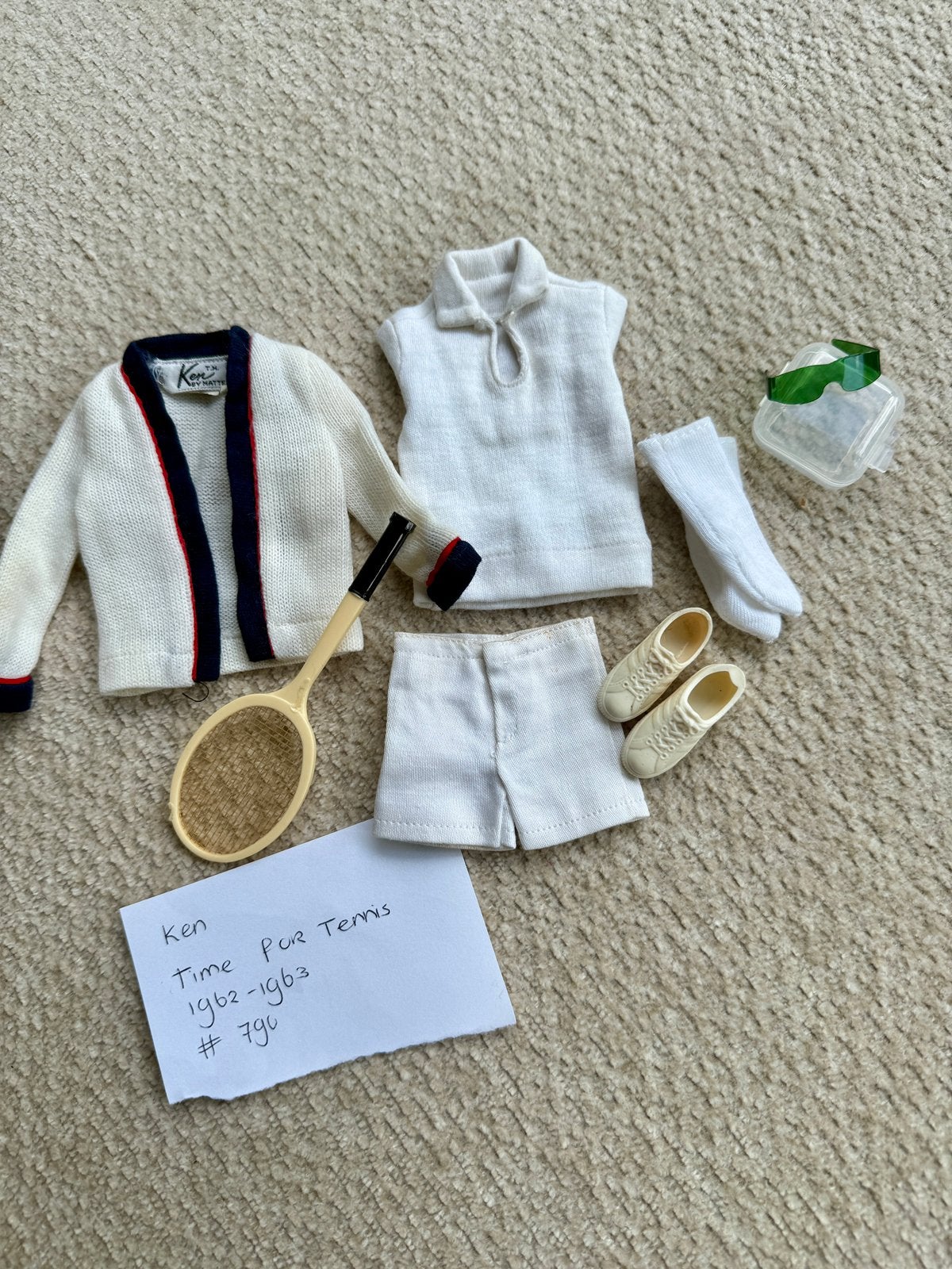 Vintage kleding voor Ken Time for tennis #790, Ophalen of Verzenden, Gebruikt, Kleertjes