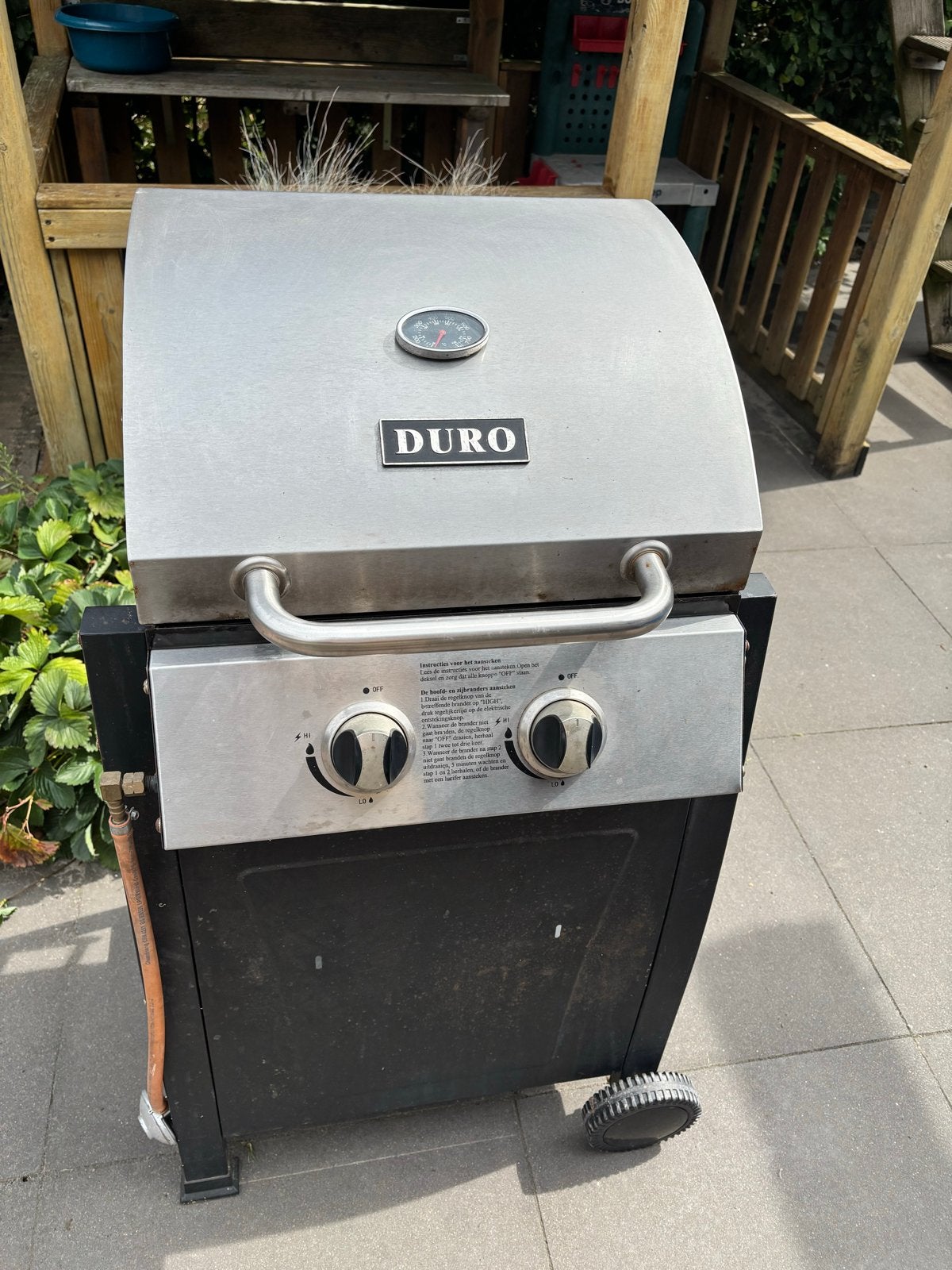 Duro gasbarbecue - Gebruikt, Tuin en Terras, Ophalen of Verzenden, Gebruikt