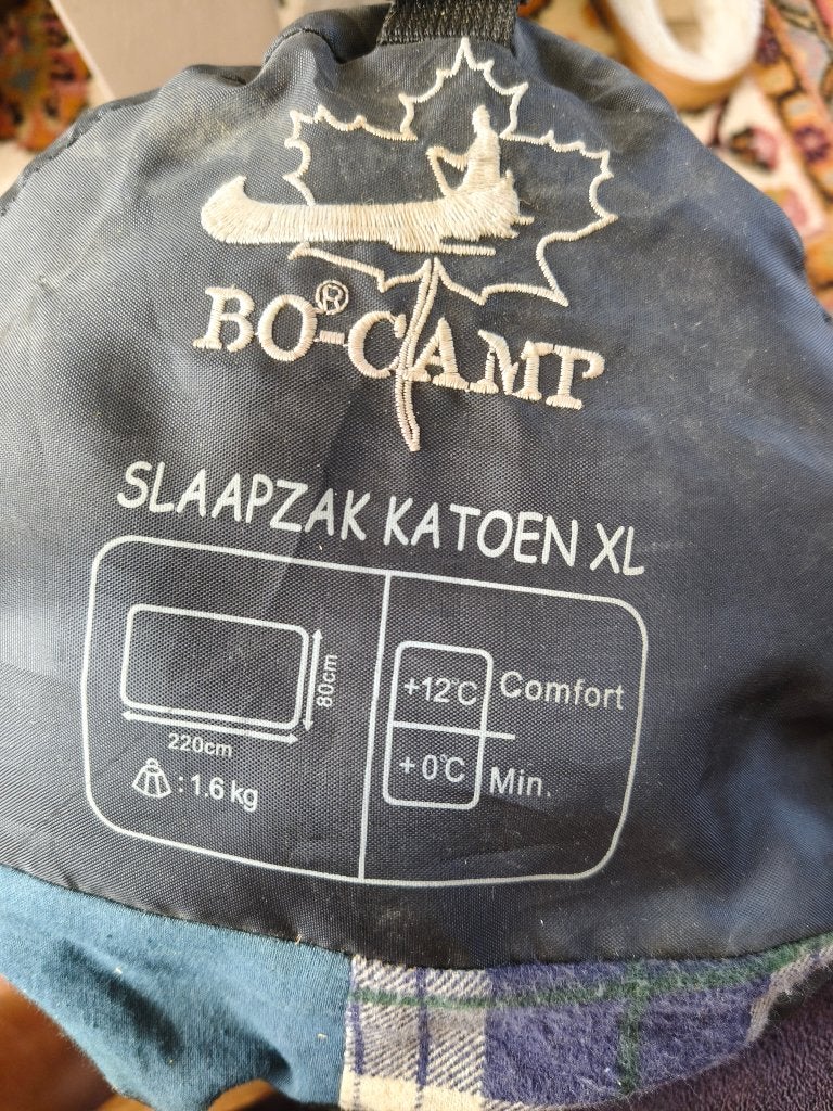 Slaapzak katoen  1 keer gebruikt, Caravans en Kamperen, Slaapzakken, Ophalen of Verzenden, Gebruikt