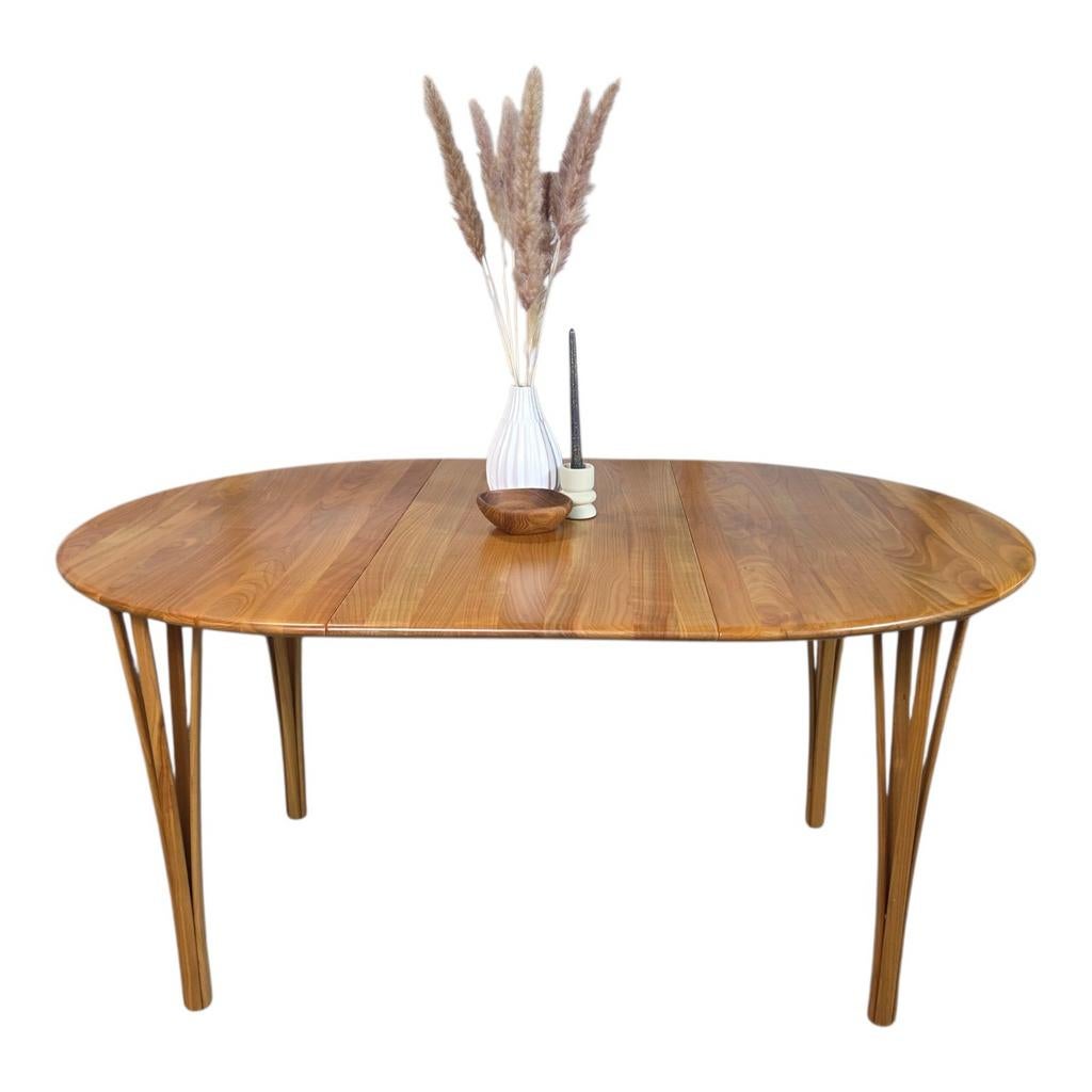 Haslev 'Timeless' tafel, vintage Deense verlengbare tafel, Ophalen, Gebruikt, 100 tot 150 cm, Scandinavisch, jaren 60 70 80, Danish, Mid Century