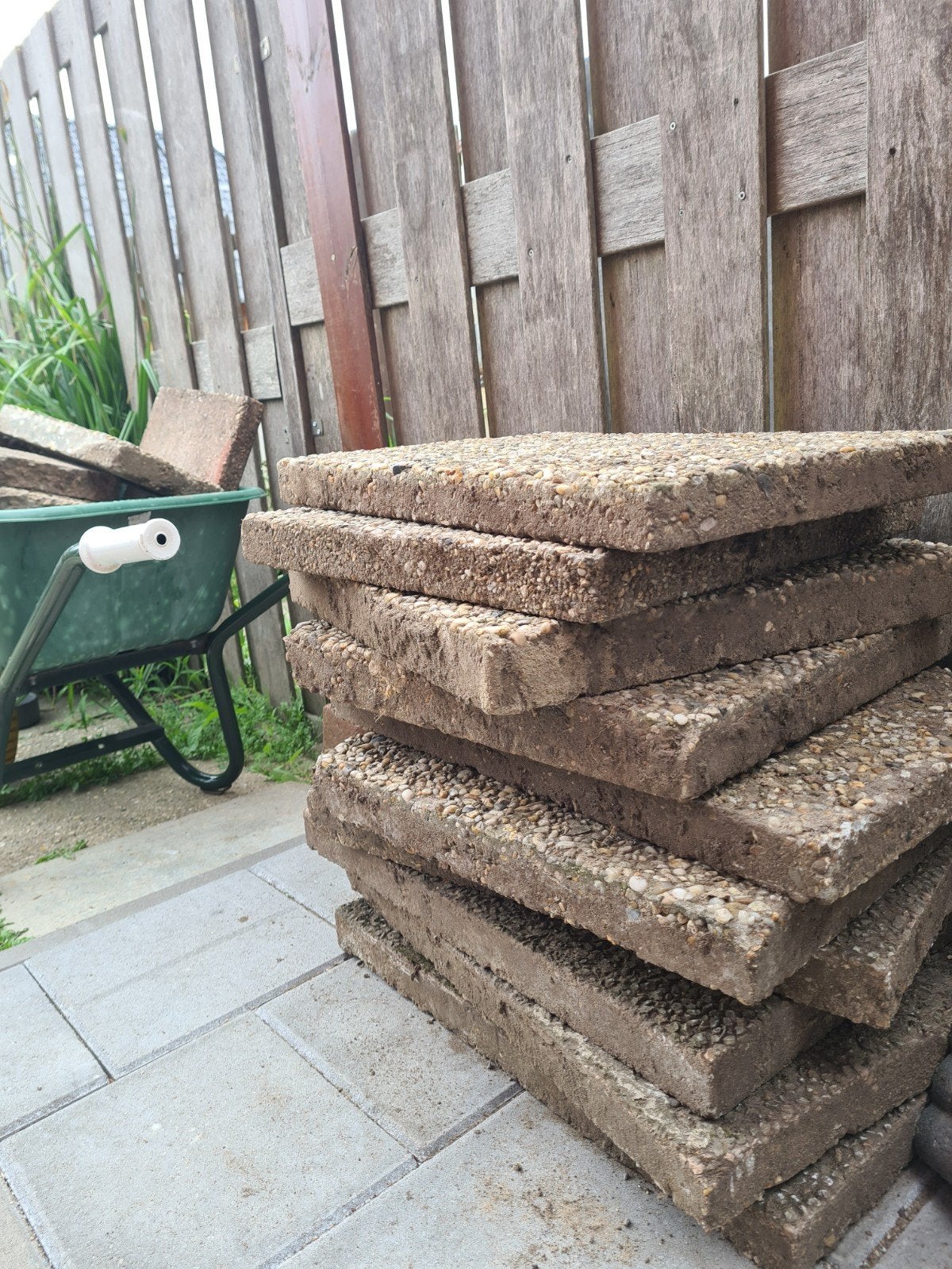 Grindtegels gratis ophalen, Tuin en Terras, Ophalen, Gebruikt, Overige materialen