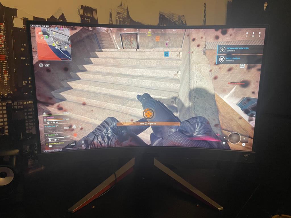 BenQ MOBIUZ EX2710R Gaming Monitor – 27”QHD 165Hz Curved, Computers en Software, Ophalen, Zo goed als nieuw