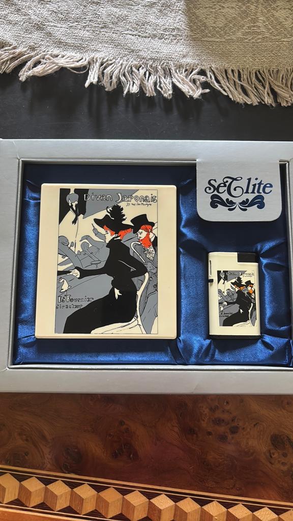 Setlite rookset met iconische Diva Japonais., Ophalen of Verzenden, Zo goed als nieuw, Sigarenbandjes