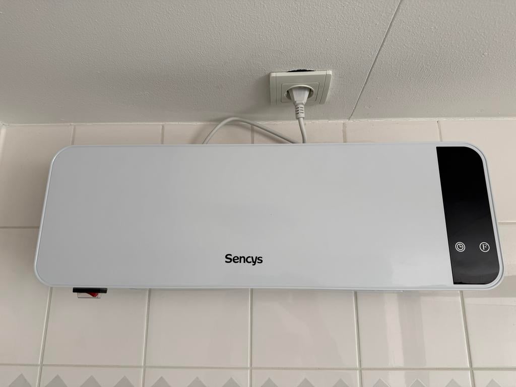 Sencys ventilator/verwarming/ kachel + afstandsbediening, Ophalen, Koelen en Ontvochtigen, Minder dan 60 m³, Timer