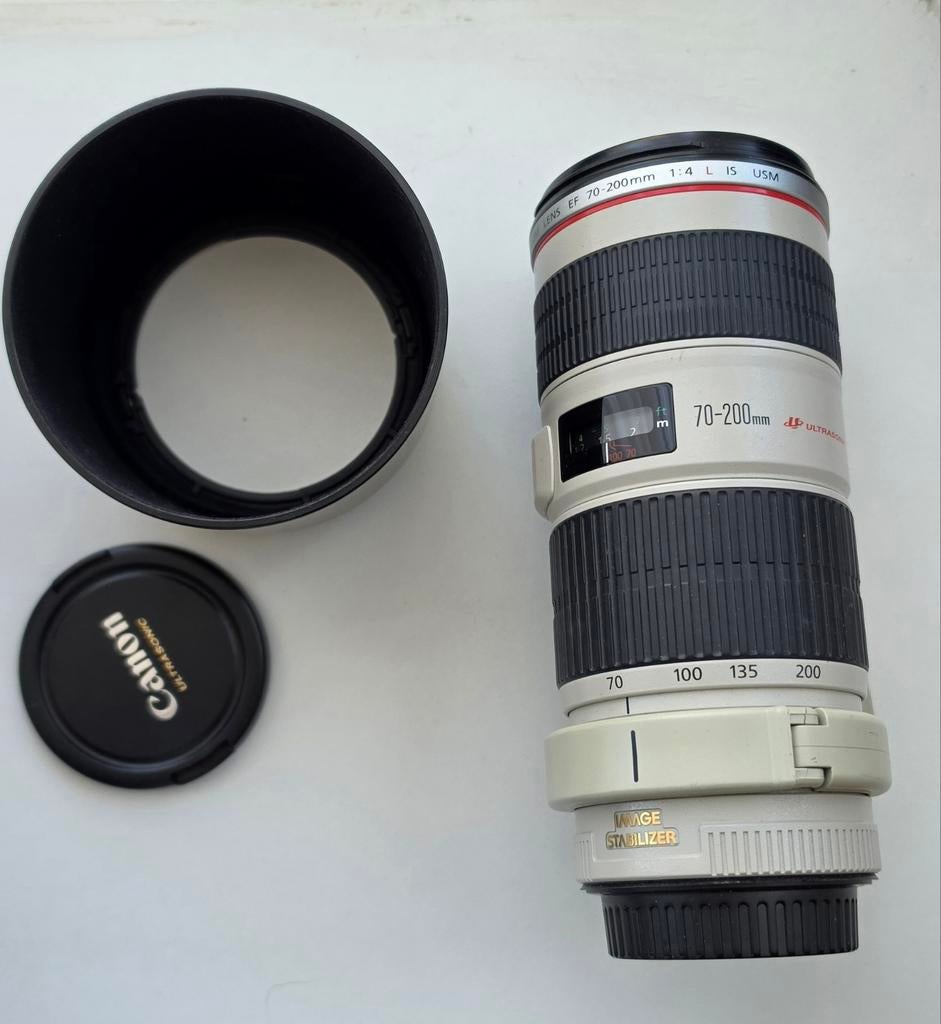 Canon EF 70-200mm f/4 L IS USM Telelens, Audio, Tv en Foto, Fotografie | Lenzen en Objectieven, Ophalen of Verzenden, Zo goed als nieuw