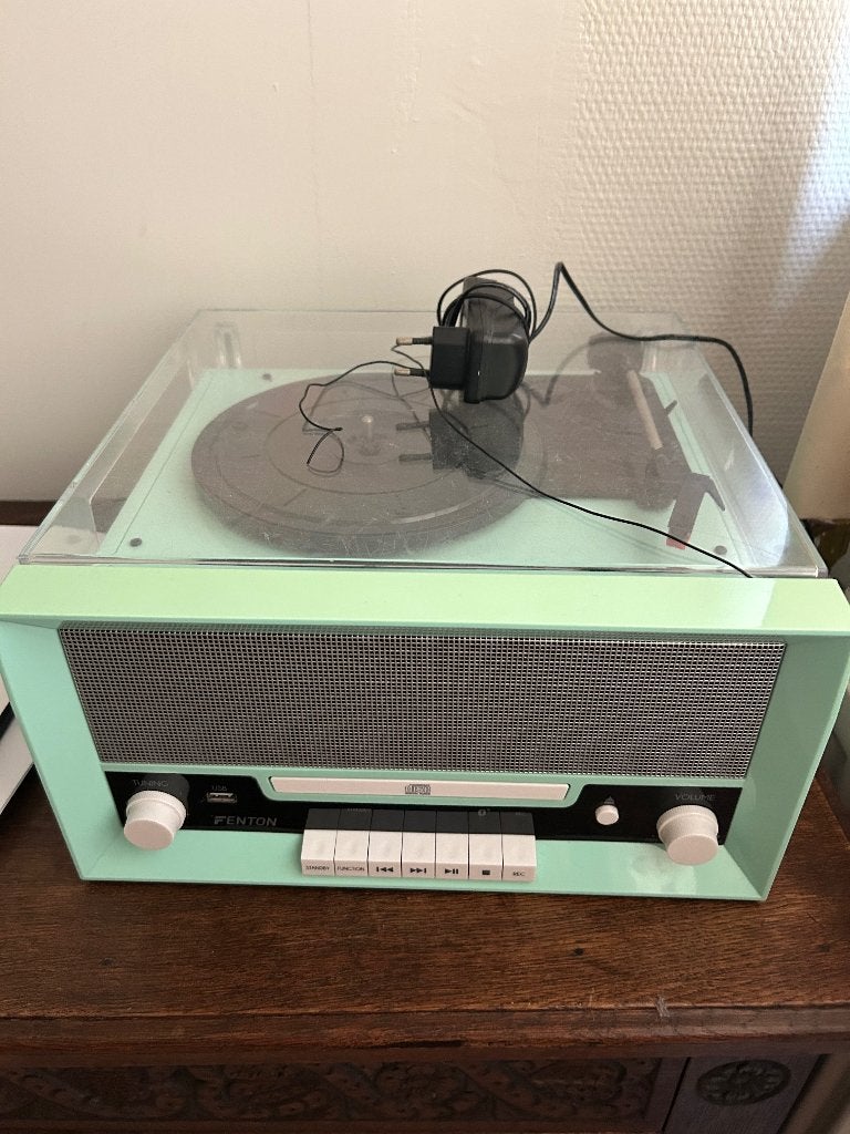 Fenton RP135 Retro Platenspeler met Bluetooth, CD & Radio, Ophalen, Gebruikt, Platenspeler, Overige merken