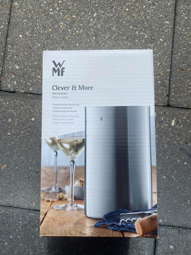 Wmf Manhattan wijnkoeler van roestvrij staal 19 cm nieuw, Ophalen of Verzenden, Nieuw