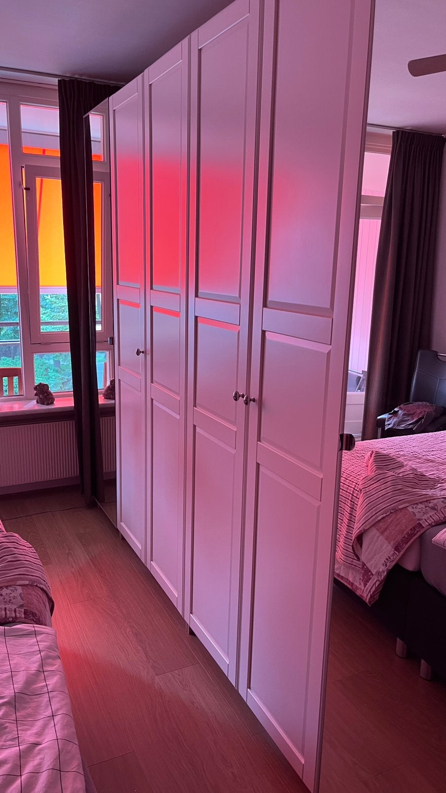 Gratis, 2 Ikea Pax spiegeldeuren, Ophalen, 200 cm of meer, 50 tot 100 cm, Zo goed als nieuw