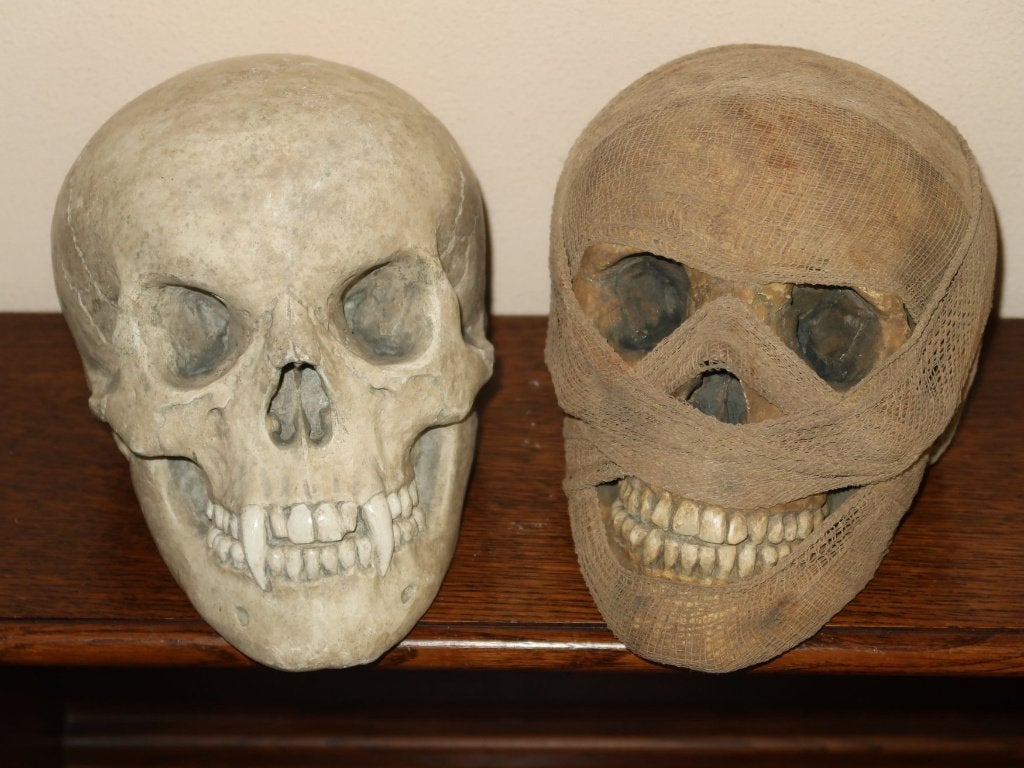 Mummie & Vampier schedels Mummy Vampire Halloween aanbieding, Ophalen of Verzenden