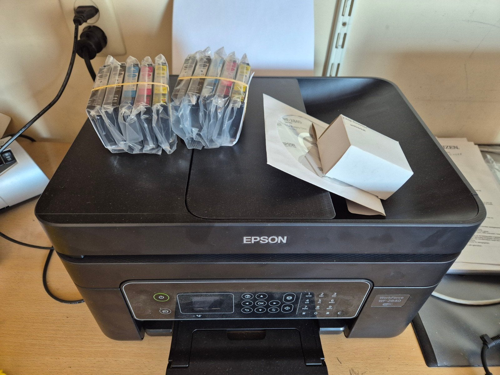 Epson WorkForce WF-2840 All-in-One Printer met extra inkt, Ophalen, Kleur printen, All-in-one, Draadloos