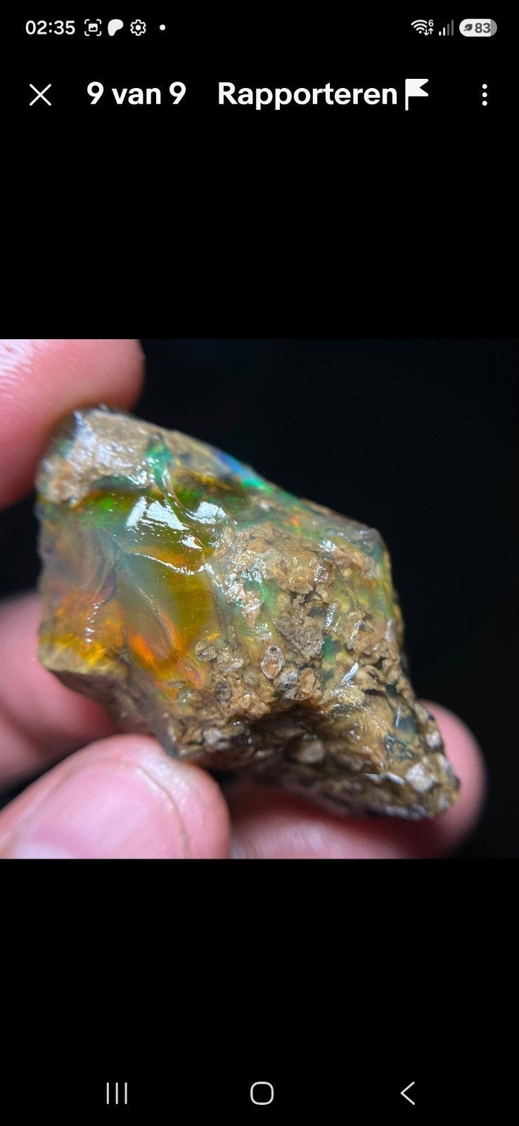 ruwe bruine opaal ca 20 gram, Ophalen of Verzenden, Mineraal