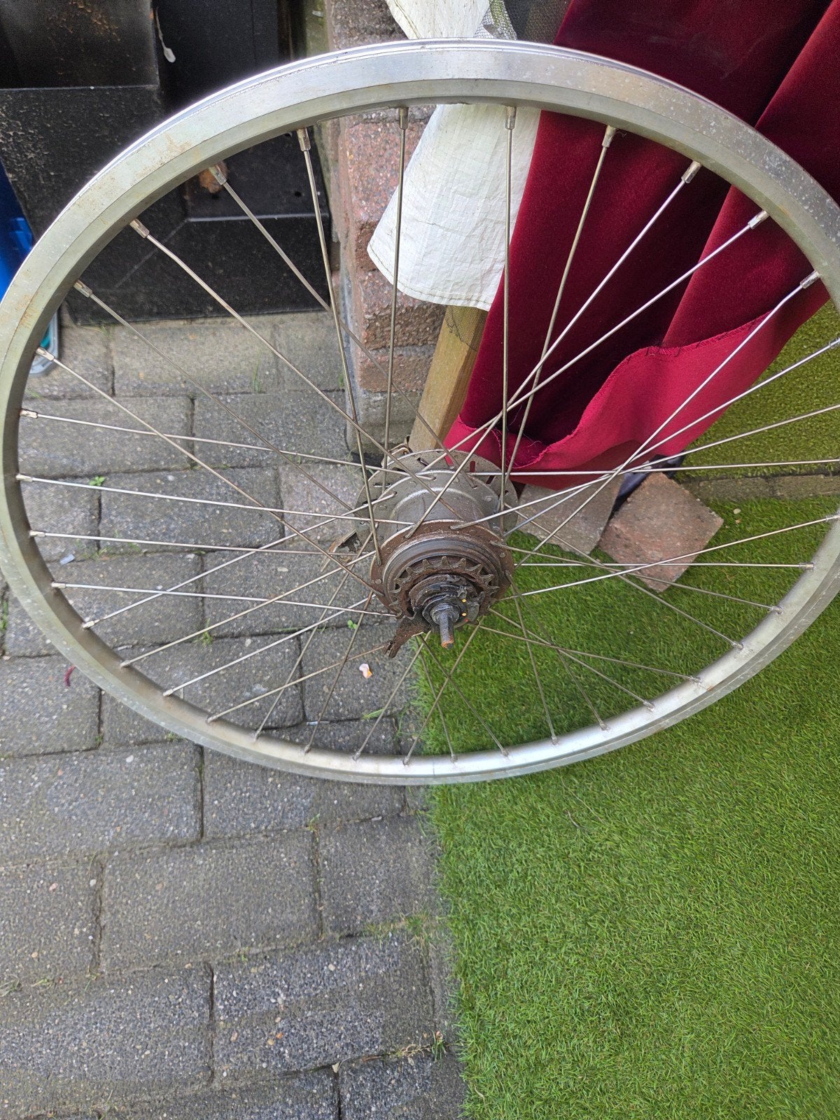 Sparta Ion Achterwiel met Shimano Nexave BR-IM50-R, Fietsen en Brommers, Fietsonderdelen, Sparta, Gebruikt, Aluminium, Ophalen