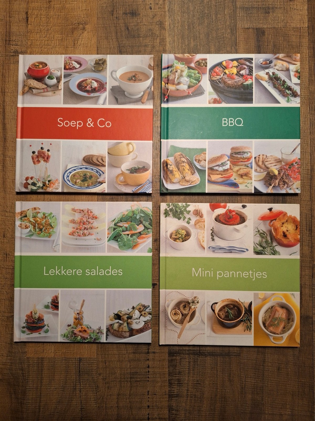 4 kookboekjes: Soep, BBQ, Salades, Mini pannetjes, Ophalen of Verzenden, Zo goed als nieuw