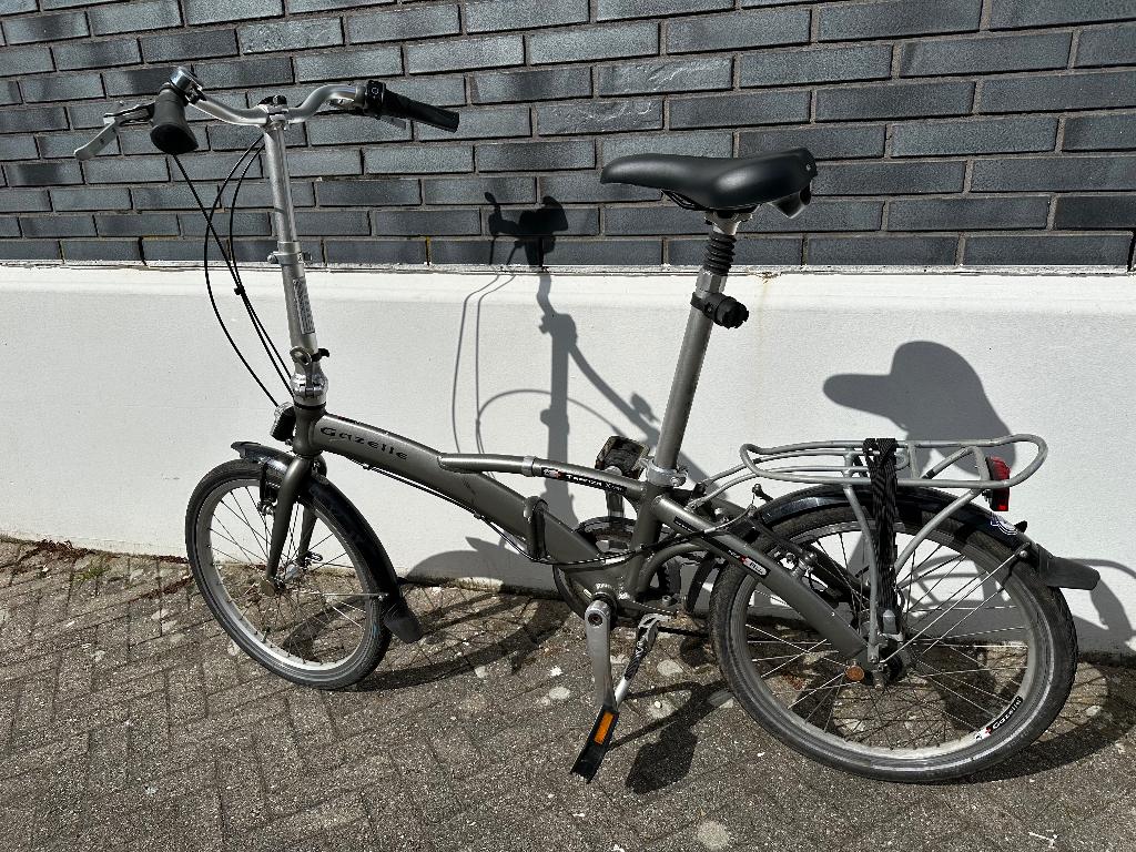 Vouwfiets - Gazelle Tranza Xtra, 7 versnellingen, Ophalen, 16 tot 18 inch, Versnellingen, Zo goed als nieuw