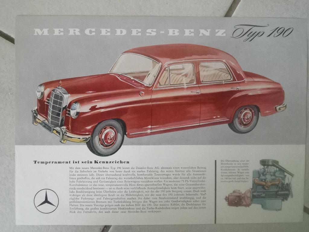 Mercedes Benz  typ 190, Ophalen of Verzenden, Zo goed als nieuw, Mercedes