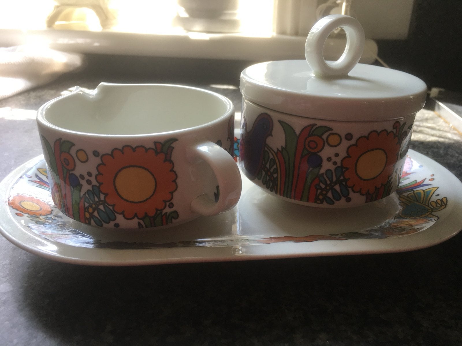 Villeroy & Boch Acapulco Suikerpot, Melkkan en Dienblad, Ophalen