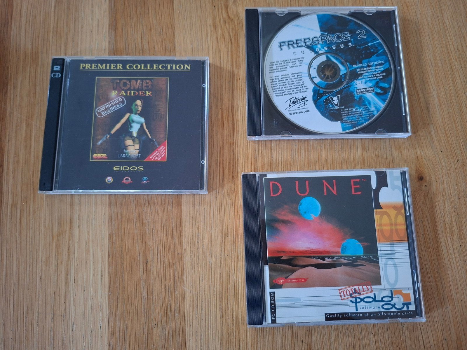 CD-ROM computer games: Tomb raider,  Dune, freespace 2, Ophalen of Verzenden, Gebruikt, Overige typen