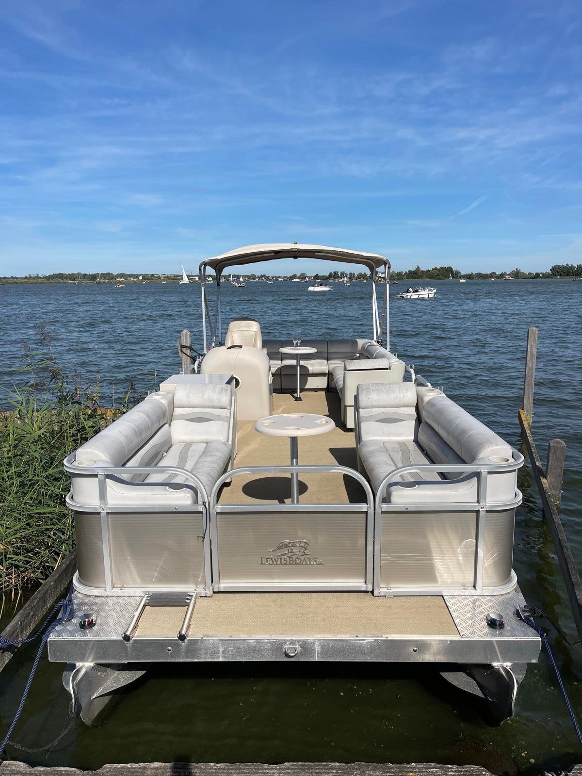 Pontoonboot Pontonboot, Overige merken, Gebruikt, Buitenboordmotor, Aluminium