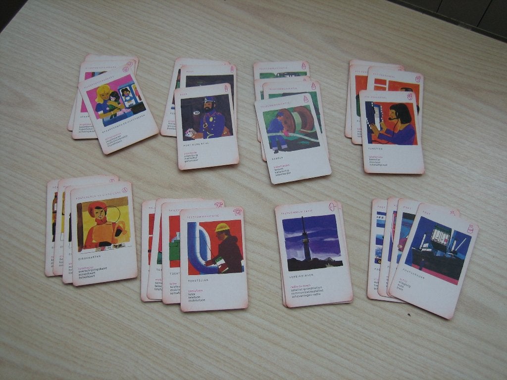 PTT kwartet van "vroeger" vintage -  jaren 60/70, Verzamelen, Ophalen of Verzenden, Gebruikt, Kwartet(ten)