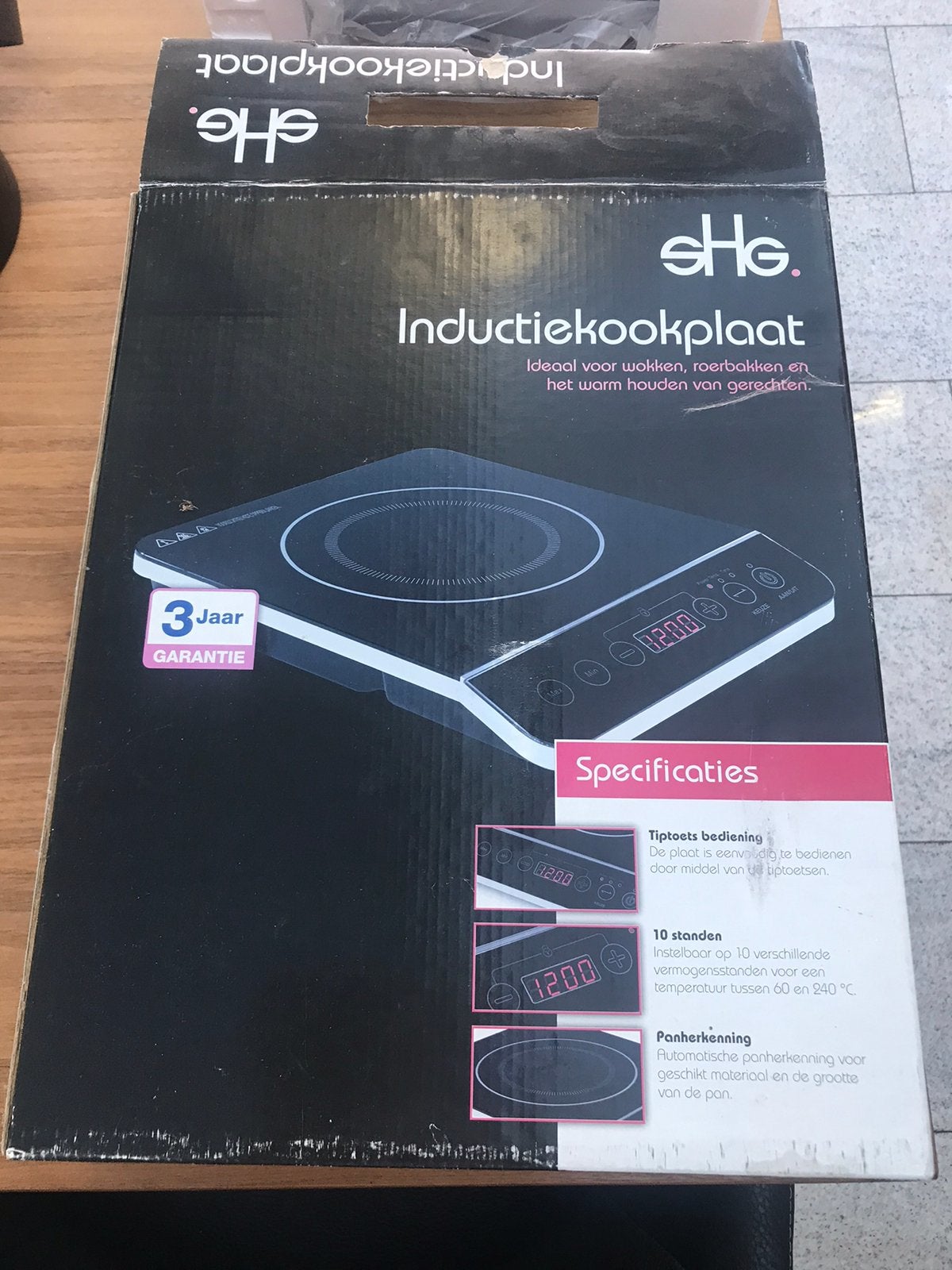 Inductie kookplaat instelbaar van 200watt tot 2000 watt, Ophalen, Zo goed als nieuw